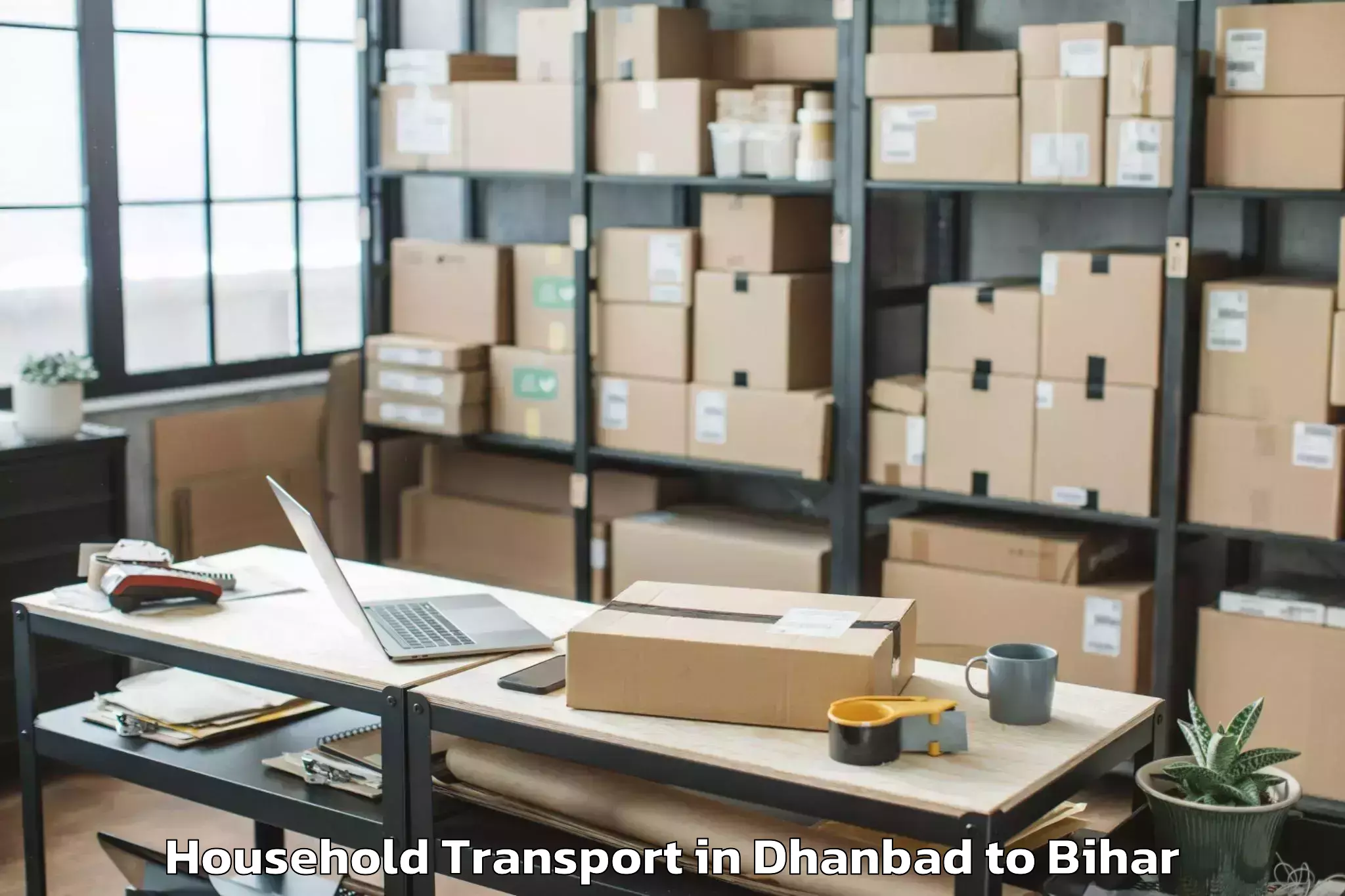 Professional Dhanbad to Sharfuddinpur Household Transport